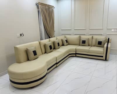 L shape sofa set