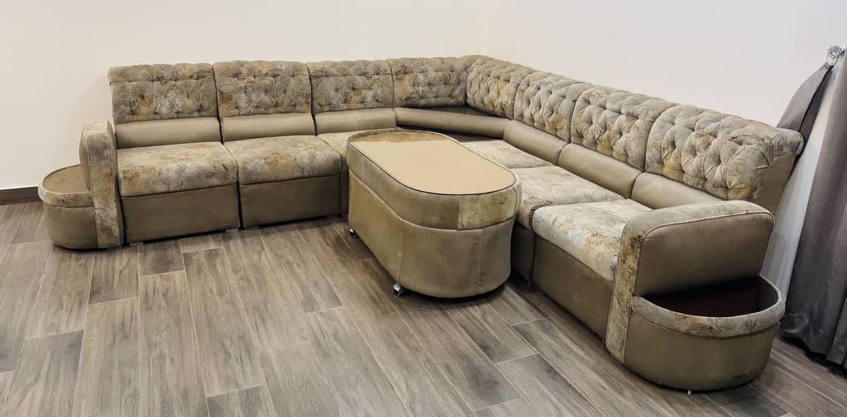 L shape sofa set 1