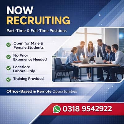Hiring Ofiice And  Hone Base  Apply Now
