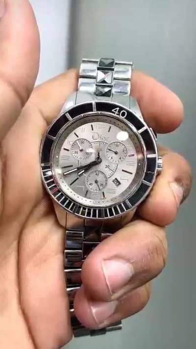 Christian DIOR Swiss Made Chronograph #watch