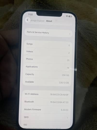 12pro max non PTA 256 gb