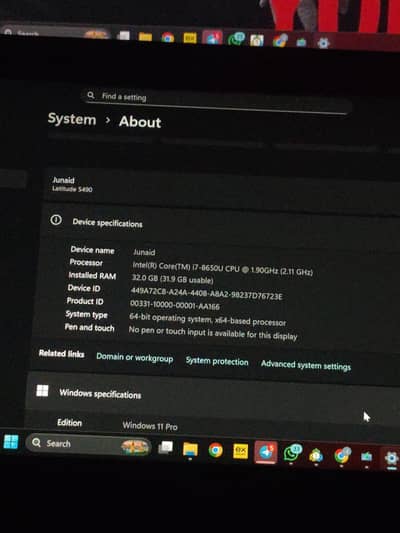 DELL Latitude 5490 I7 8th gen laptop
