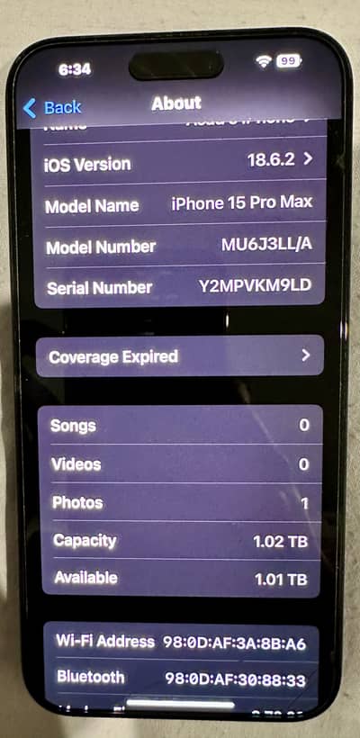 iPhone 15 Pro Max 1TB