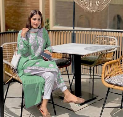 1 PC embroided kurti  2000