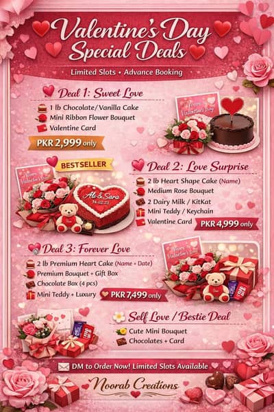 Noorab Creations – Valentine Special Cakes & Gifts