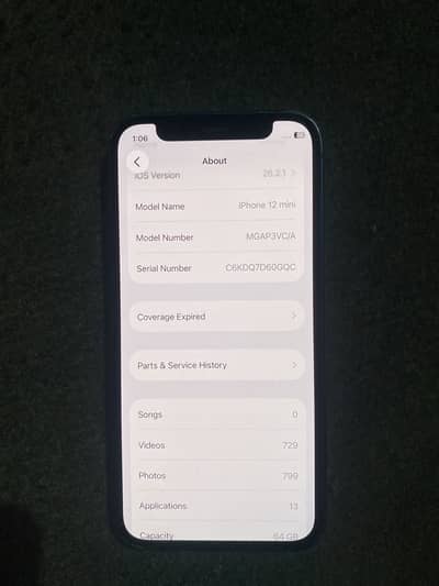 iphone 12mini pta approved 64 gb