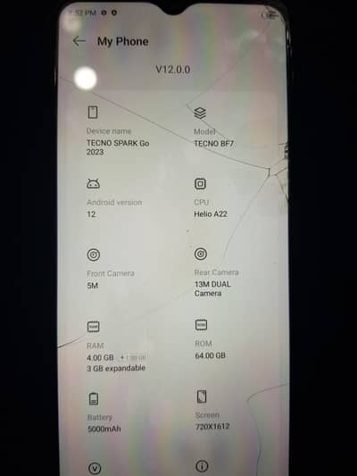 tecno spark go 2023 full ok no foult 1 hand use