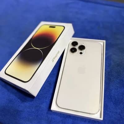 i phone 14 promax golden 255gb pta approved with box
