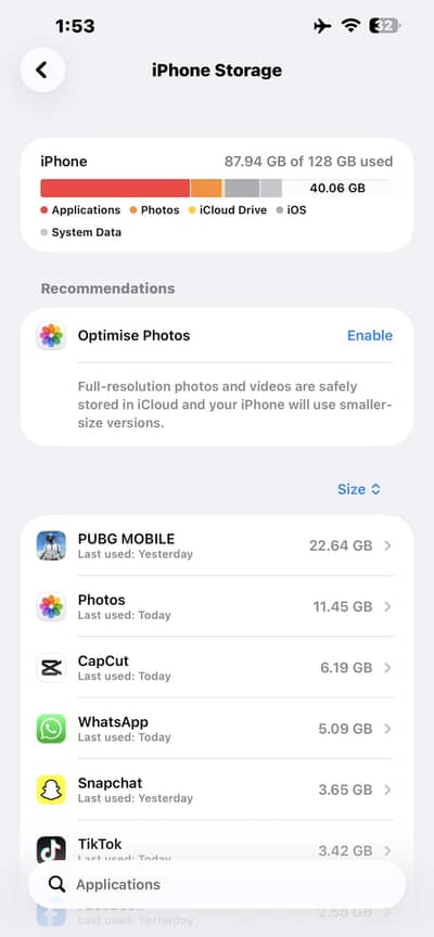Iphone 13 pro max Non pta jv