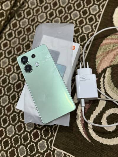 Redmi note 13 8/256 gb  pta saaf phone with box and original charger