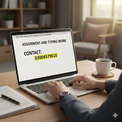 assignment and typing job