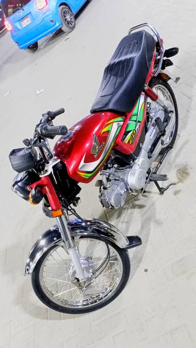 Honda CD70 2022 advance Karachi num 1st owner Genuine mint condition