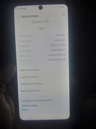 Samsung Galaxy A51 6GB 128GB Dual SIM Excellent Condition