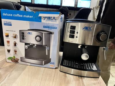 Open Box Anex Coffee Machine - Deluxe Espresso Coffee Maker (AG-825]