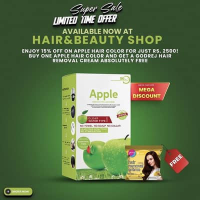 Apple Hair Colour 100% Ammonia Free