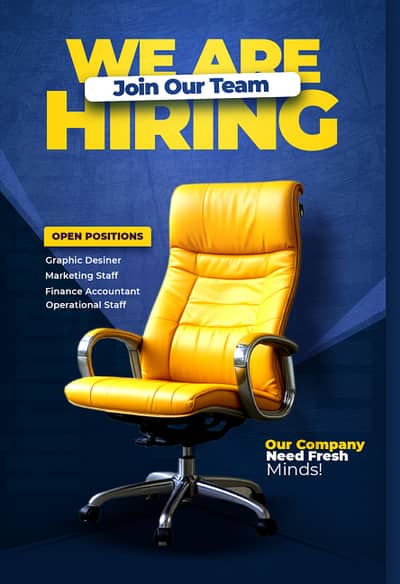 We Are Hiring female staff