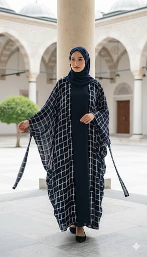 Abaya/ Trending Abaya/ ​Premium Butterfly Abaya 4-Piece Set | New De