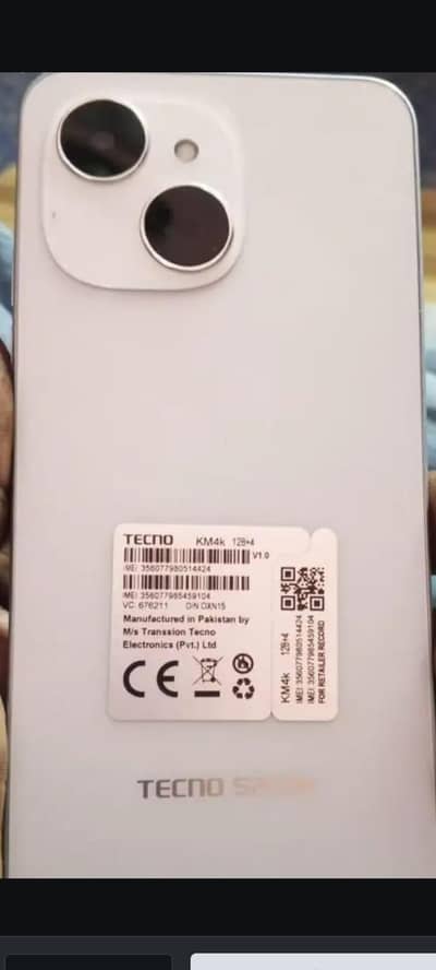 Tecno spark 40c. 10 by 10 condition all ok