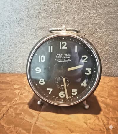 Original German Wehrle Clock (Non-Working) - Vintage Antique Piece