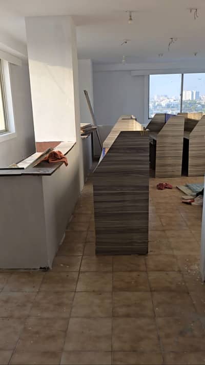 Semi furnished office for rent 650sqft in shahar e Faisal.