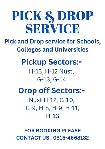 Pick and drop services