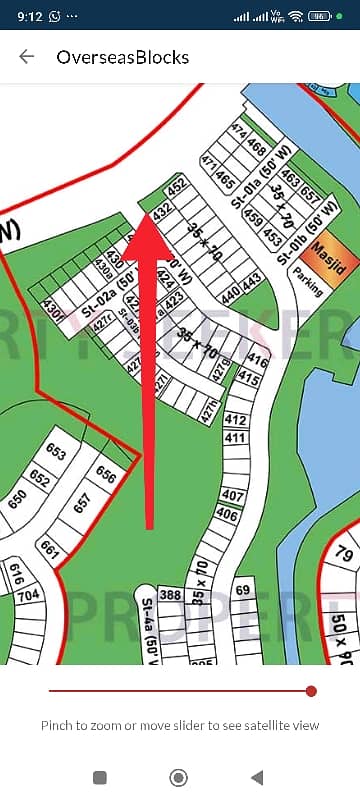 350 Sq. Yd Corner Plot + 77.8 Sq. Yd Extra Land (Paid) Bahria Greens Overseas Sector 2