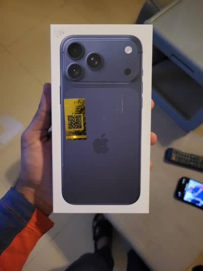 IPHONE 17 PRO MAX 256GB PTA OFFICIAL APPROVED  BOX AND CABLE AVAILABLE