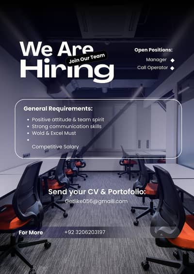 Secuirty Manager and Call operator/ English speaking required