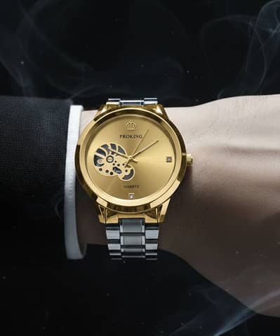 Luxury Men's Watch – Silver Stainless Steel – Brand New.