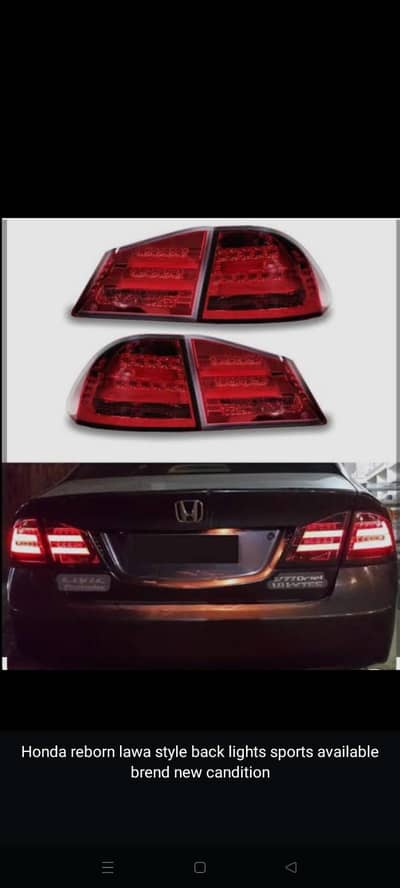 Honda Civic Rebon Headlights Backlights genuine & Sports