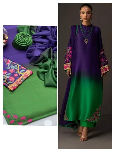 shamoz silk 3 piece suit