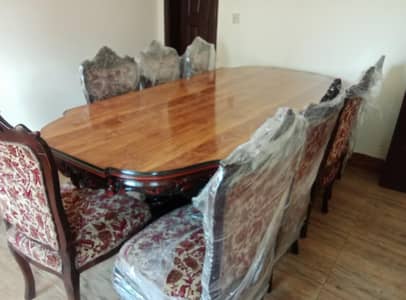 Luxury 8 Seater Dining Table Set – Premium Condition