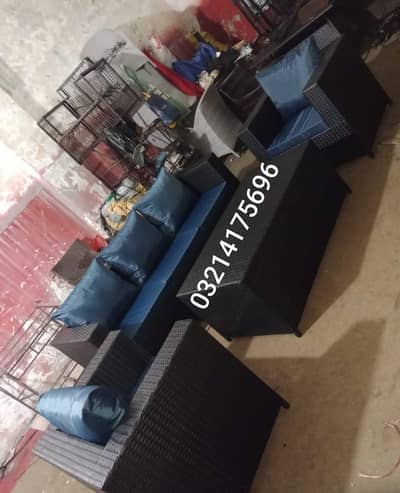 OUTDOOR GARDEN RATTAN UPVC FURNITURE SOFA SET CHAIRS TABLE UMBRELLA