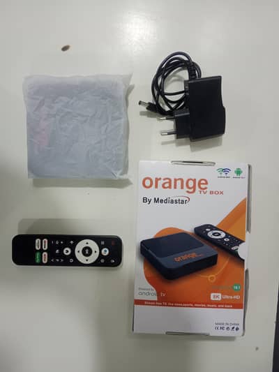 Convert any TV to Smart TV - Orange 8K Android Box (8GB/128GB)