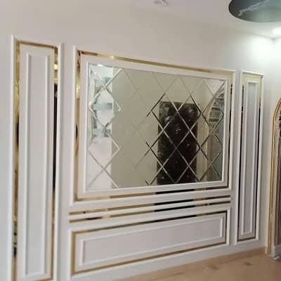 Glass wall design/ Decorative glass wall/ mirror wall