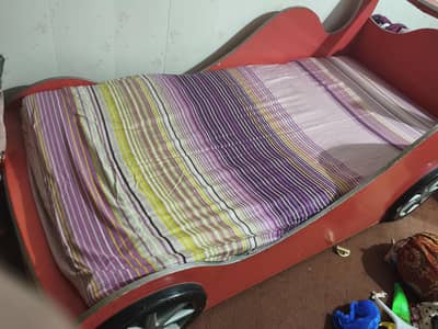 Special Car Bed for Kids with metress (read description)