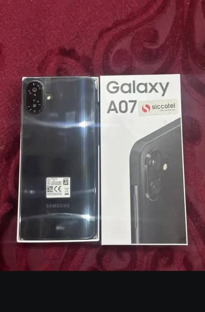 Samsung A07 Green just box open full Warranty