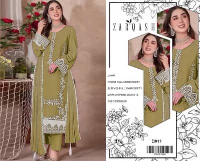 dresses / ladies suit / LAWN 3pc Heavy Embroidered