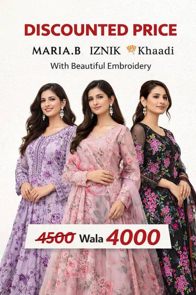 Beautiful embroidered dresses with chiffon duppatta