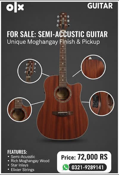 Guitar for sale | semi Acoustic guitar
