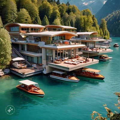 1 Kanal Lake Facing View Plot, Margalla Hills Facing View, 360 Degree View, Surrounding Lush Green Area With Beautiful Mountains, Lake Shore City Islamabad