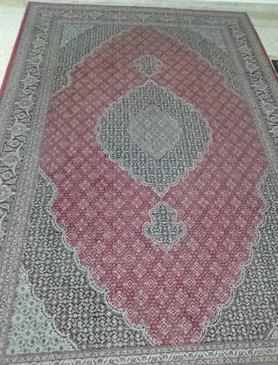 Irani carpet maron and black color