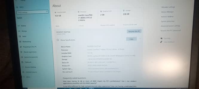 Dell, latitude i7 4rth