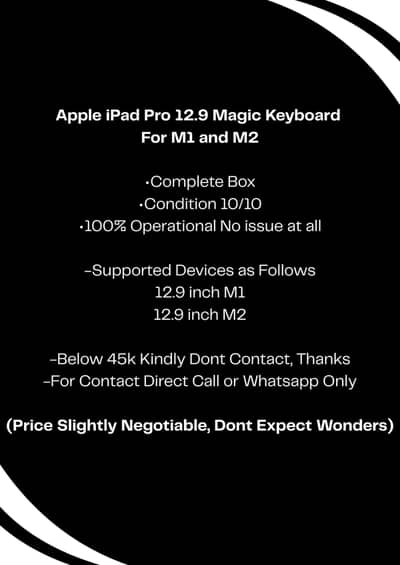 Apple iPad Pro 12.9 Magic Keyboard  For M1 and M2