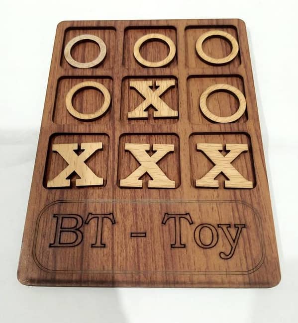 Wooden Tic Tac Toe Game Set (New) by Brand