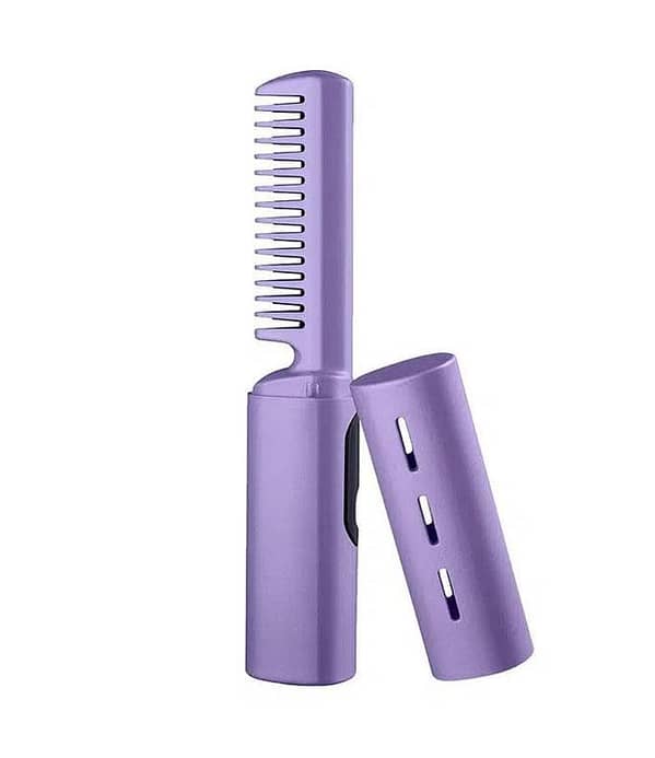 Mobile Heat Comb: Portable, Cordless Hair Straightening Comb with USB Rechargeable Battery