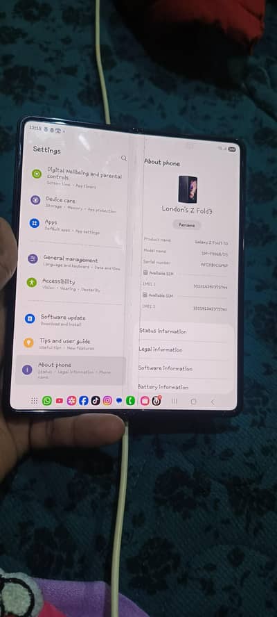 Samsung z fold 3 512 GB NON PTA