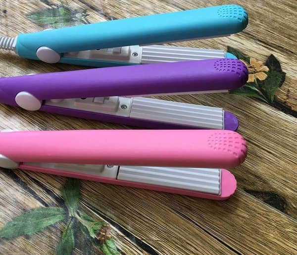 Travel Mini Hair Flat Iron with Ceramic Plates, 1/2 Inch Wide – Compact Straightener