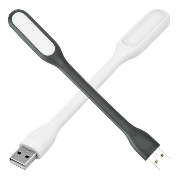 Pack of 2 Flexible USB LED Lights for Laptops, Power Banks and USB Ports