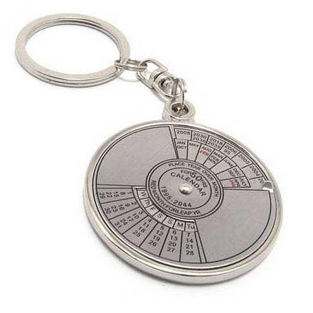 50 Years Perpetual Calendar Keychain for Everyday Use